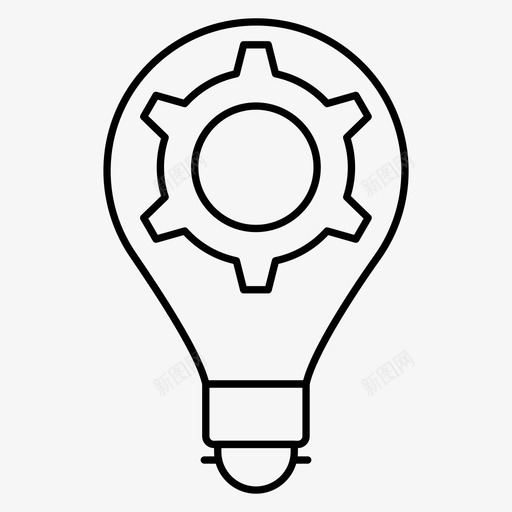 项目灯泡创意svg_新图网 https://ixintu.com 项目 灯泡 创意 灯光 管理 项目管理 第卷