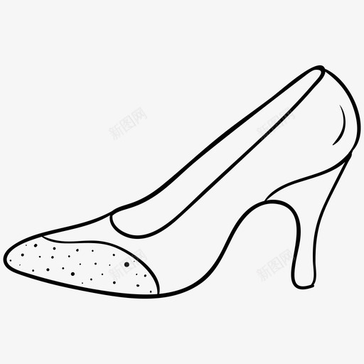 女王鞋新娘鞋高跟鞋svg_新图网 https://ixintu.com 女王 新娘 高跟鞋 铅笔 跟公 主和 幻想 手绘 图标