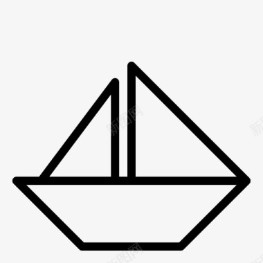 折纸船日本图标