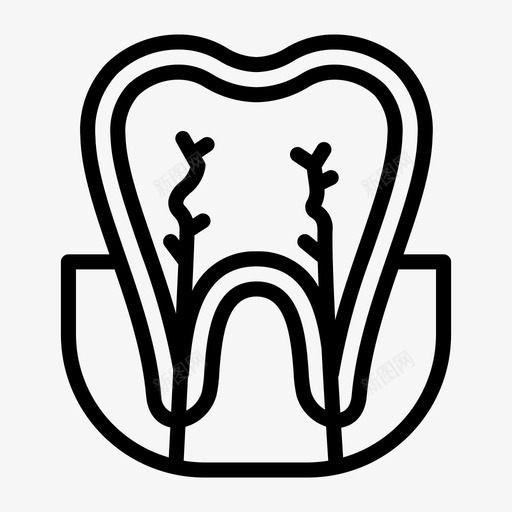 神经牙科牙医svg_新图网 https://ixintu.com 神经 牙科 牙医 牙根 牙齿 口腔 护理