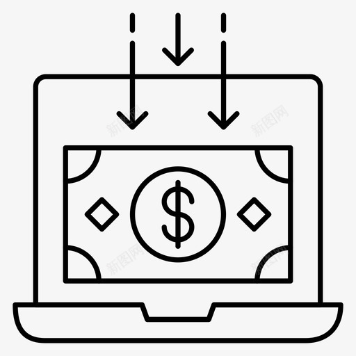 现金美元小玩意svg_新图网 https://ixintu.com 现金 美元 小玩意 笔记本 电脑 项目管理 第二