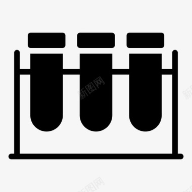 试管架化学反应管图标