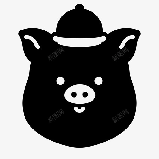 猪头动物中国svg_新图网 https://ixintu.com 猪头 新年 动物 中国 年中国