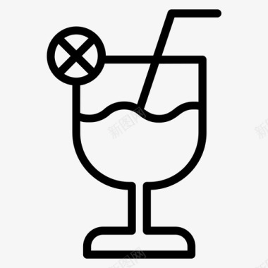 果汁饮料酒店图标