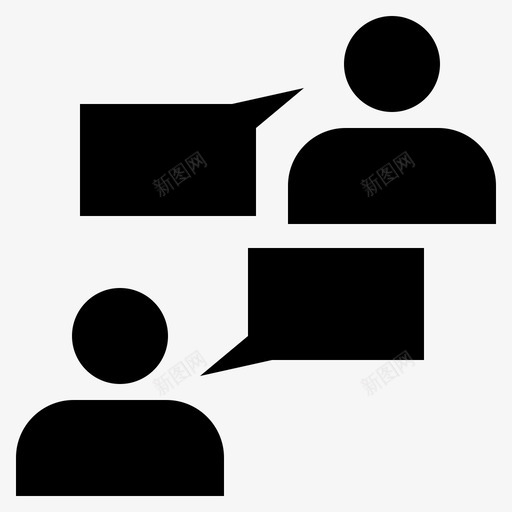 对话口语会话svg_新图网 https://ixintu.com 对话 口语 会话 话语 讨论 概念性 交际 符号