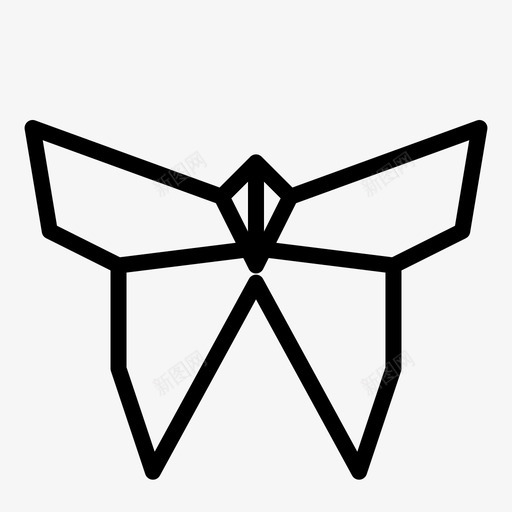 折纸蝴蝶日本svg_新图网 https://ixintu.com 折纸 蝴蝶 日本