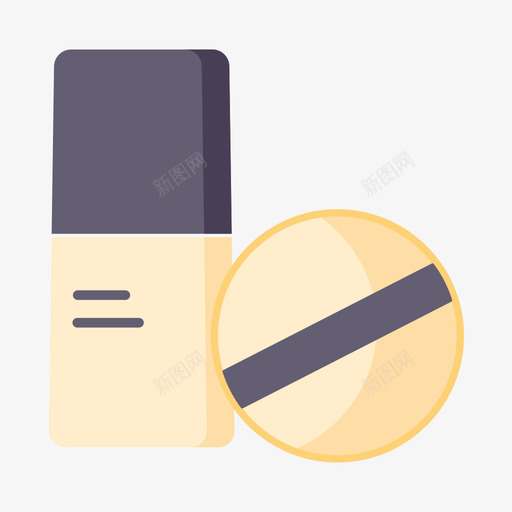 美妆粉底svg_新图网 https://ixintu.com 美妆 粉底 扁平 多色