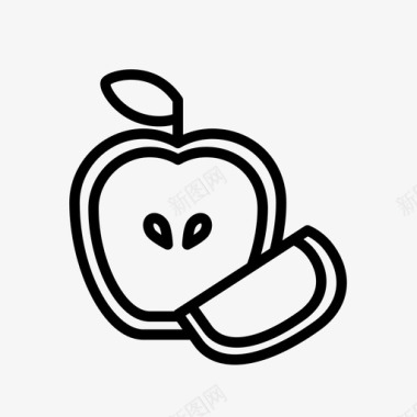 苹果水果收获图标