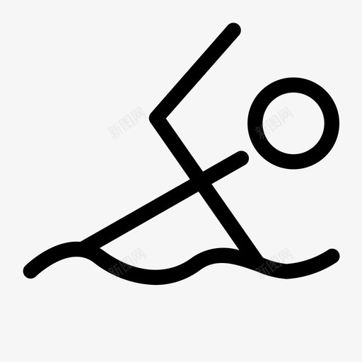 游泳露营游泳池svg_新图网 https://ixintu.com 运动 游泳 露营 游泳池 水运 路线