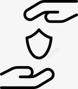 抓安全盾牌手握高清图片