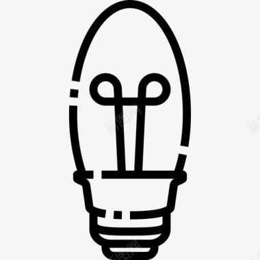灯泡电子产品想法图标