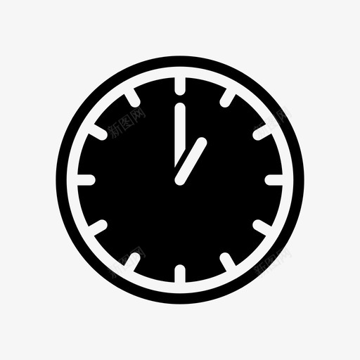 一时钟时间svg_新图网 https://ixintu.com 时间 时钟 一一 手表