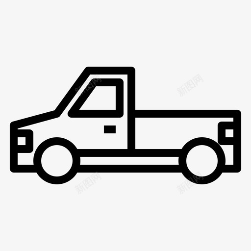 皮卡箱子货物svg_新图网 https://ixintu.com 皮卡 箱子 货物运输 卡车 汽车 收集