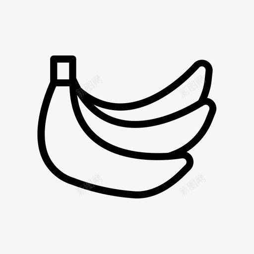 香蕉水果果皮svg_新图网 https://ixintu.com 香蕉 水果 果皮 素食 黄色