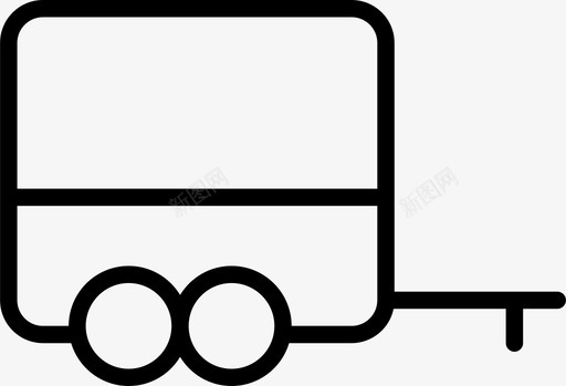 拖车汽车货物图标