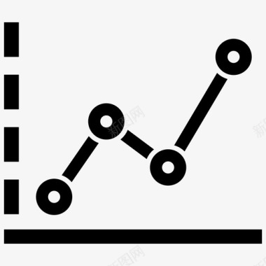 线形图分析图表图标