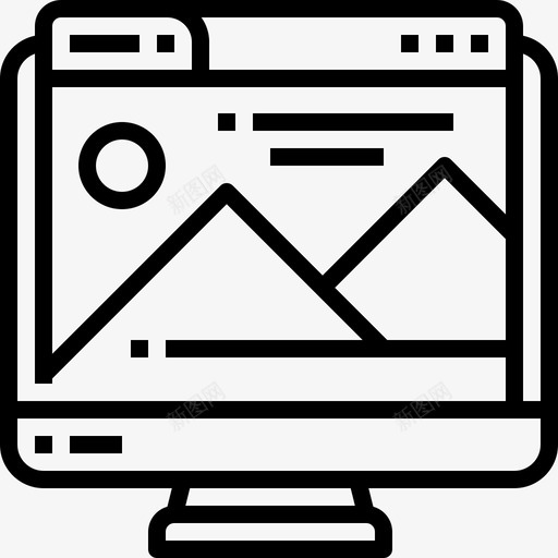 网页设计浏览器电脑svg_新图网 https://ixintu.com 网页设计 浏览器 电脑 多媒体 屏幕 网站 响应