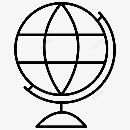 地球仪教室国家svg_新图网 https://ixintu.com 地球仪 教室 国家地理 地图 教师教育