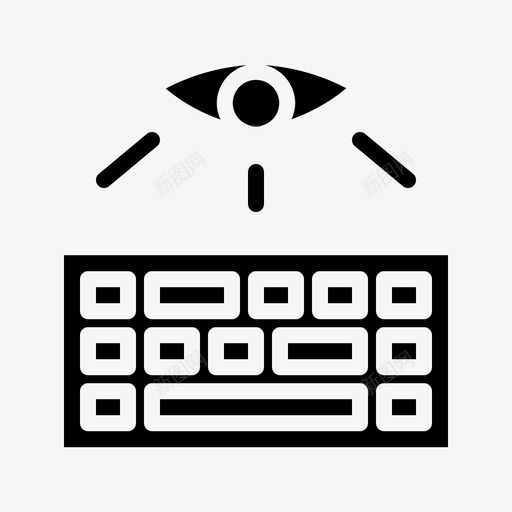 键盘键盘记录眼睛黑客svg_新图网 https://ixintu.com 键盘 记录 黑客 眼睛 保护