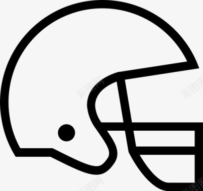 足球装备头盔图标