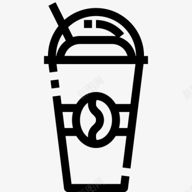 冷咖啡杯子饮料图标