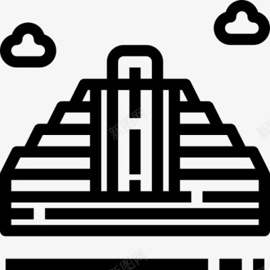 玛雅金字塔文明玛雅人图标