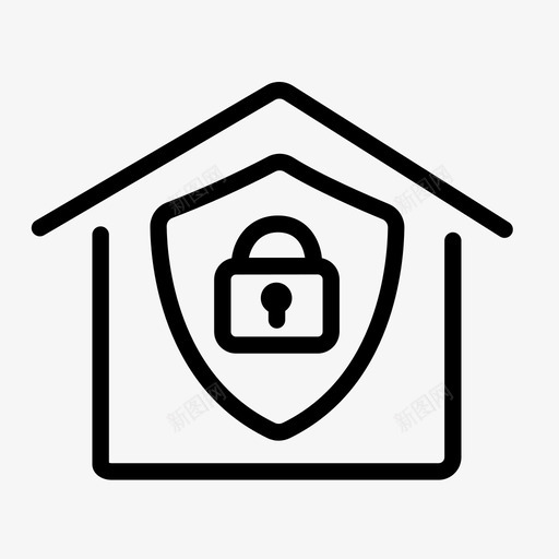 家庭安全绘制房屋svg_新图网 https://ixintu.com 安全 家庭 房屋 绘制 保护 技术 手绘