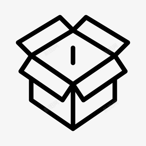 盒子黑盒子打开svg_新图网 https://ixintu.com 盒子 黑盒子 打开 包装 拆箱 垃圾