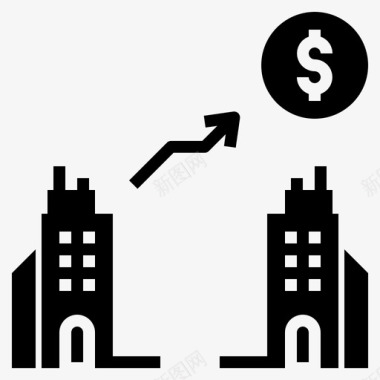 成长商业商业伙伴关系图标
