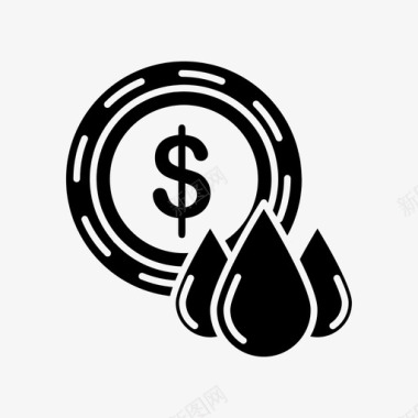 石油货币美元图标