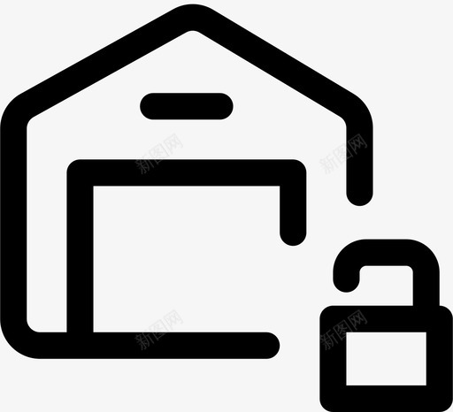 开放可用存储svg_新图网 https://ixintu.com 仓库 开放 可用 存储 解锁 批发 轮廓