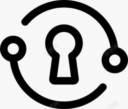 钥匙链访问加密图标