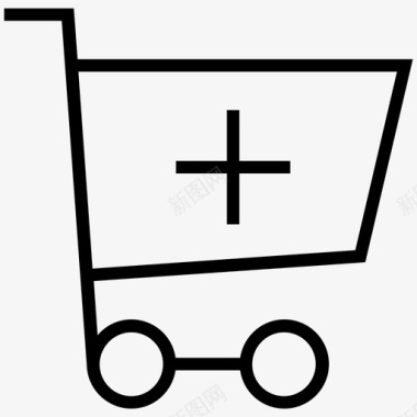 购物车加商务网上商店图标
