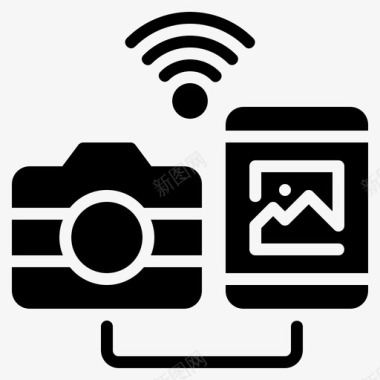相机文件传输手机图标