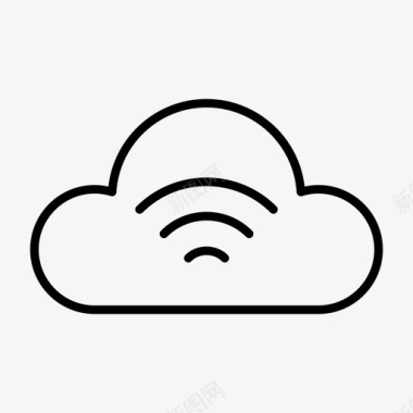 云信号连接互联网图标