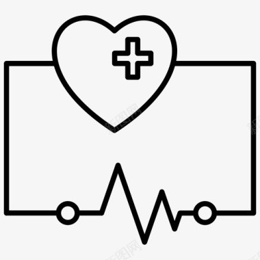 心电图医生心脏图标