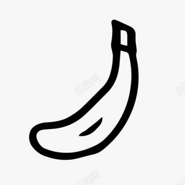 水果香蕉食品图标
