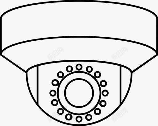 穹顶安全摄像头闭路电视物业svg_新图网 https://ixintu.com 穹顶 安全 摄像头 闭路电视 物业