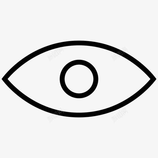 视图眼睛医疗svg_新图网 https://ixintu.com 可见 视图 眼睛 医疗 基本 图标