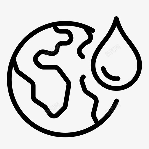 节水地球生态svg_新图网 https://ixintu.com 节水 地球 生态环境