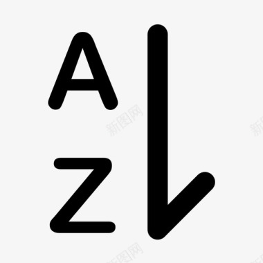名称升序图标