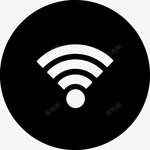 wifiwifi互联网wifi信号svg_新图网 https://ixintu.com 互联网 信号 网络 图标