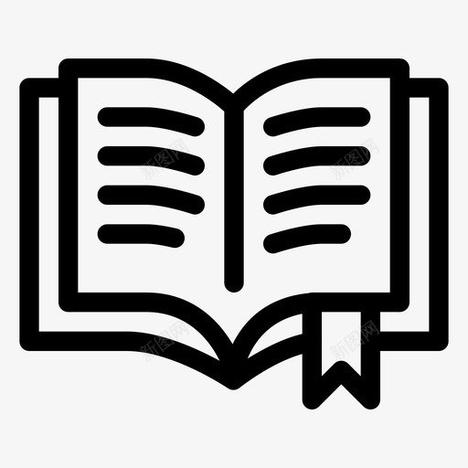 打开书本书本学习svg_新图网 https://ixintu.com 学习 书本 打开 学校