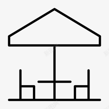 咖啡馆椅子休闲图标