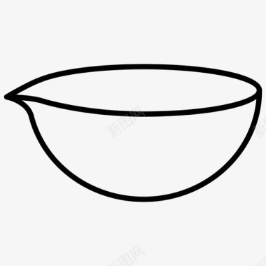 蒸发皿碗化学图标