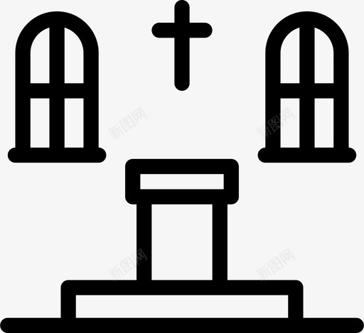 祭坛基督教教堂svg_新图网 https://ixintu.com 祭坛 基督教 教堂 室内 服务 场所