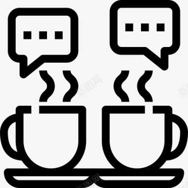 会议咖啡休息咖啡杯图标
