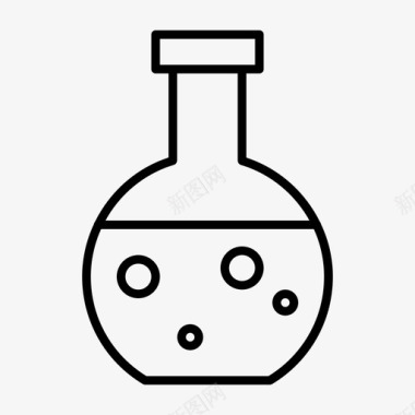 实验瓶化学实验图标