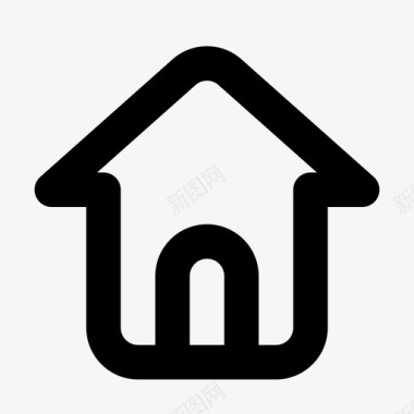 家庭建筑用户体验图标