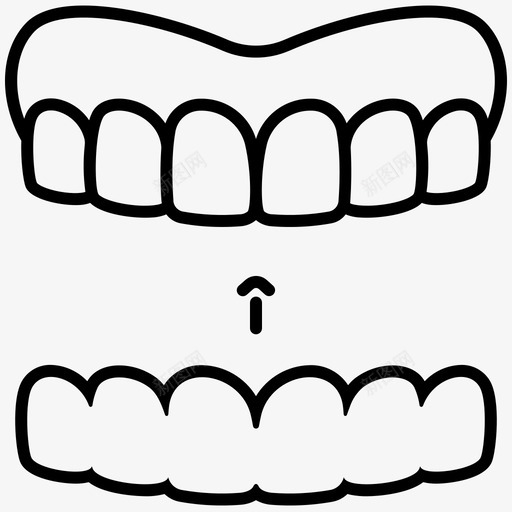 invisalign美容牙科svg_新图网 https://ixintu.com 牙齿 美容 牙科 正畸 轮廓